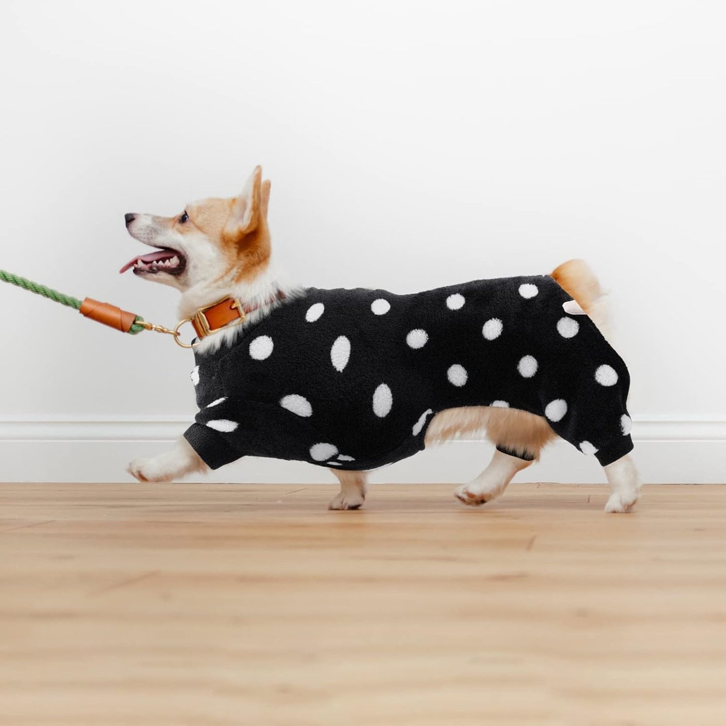 2 Pieces Dog Pajamas Flannel Dog Onesie Warm Pet Clothes Soft Dog Pjs Dog Apparel Dog Jumpsuit Jammies with Legs for Pet Dog Cat, (Small, 2 Styles)