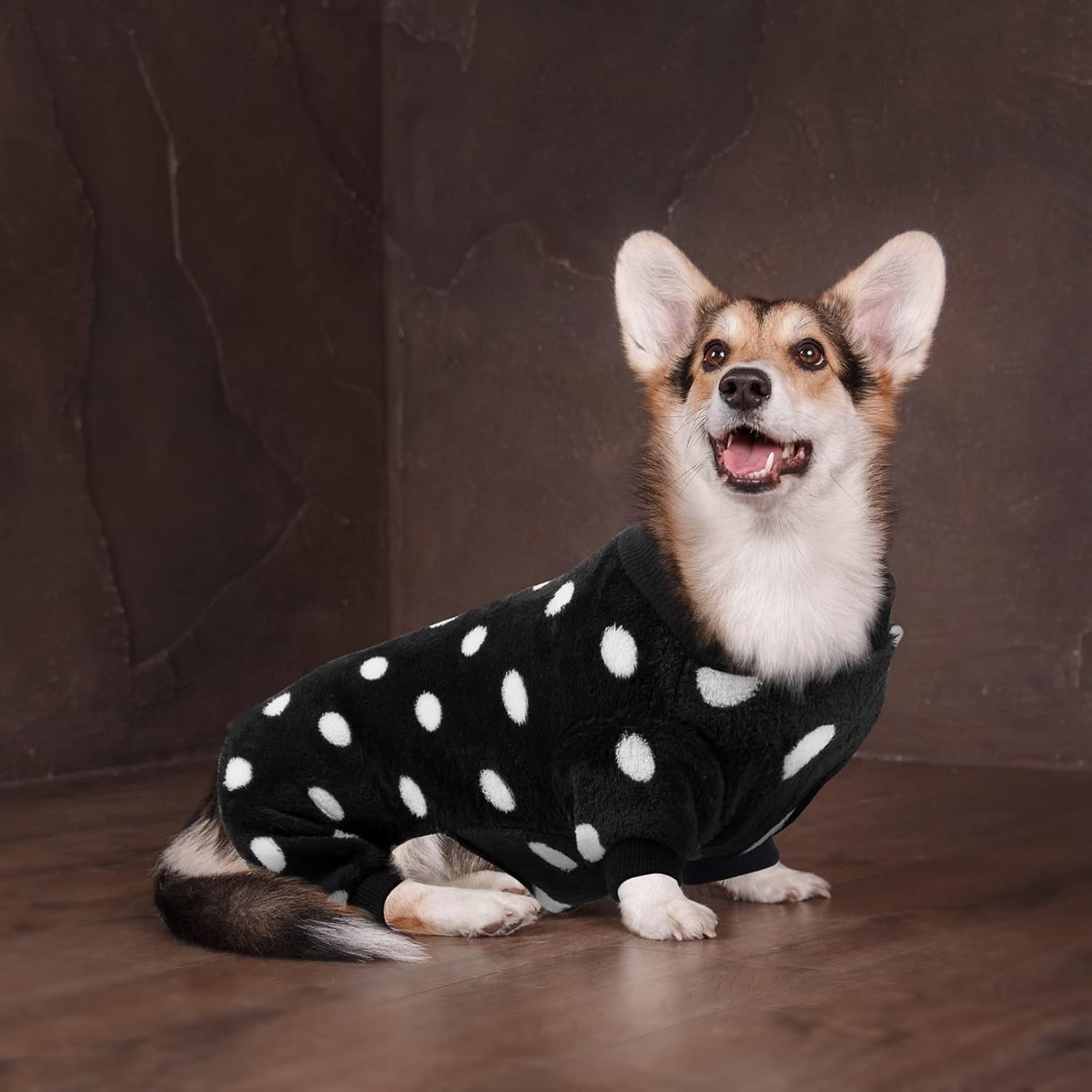 2 Pieces Dog Pajamas Flannel Dog Onesie Warm Pet Clothes Soft Dog Pjs Dog Apparel Dog Jumpsuit Jammies with Legs for Pet Dog Cat, (Small, 2 Styles)